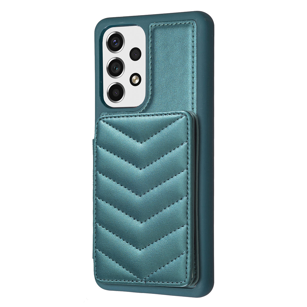 BF26 For Samsung Galaxy A13 5G 4G Magnetic Snap Button Phone Case Kickstand TPU PU Leather Phone Shell with Card Holder BF26 For Samsung Galaxy A13 5G 4G Magnetic Snap Button Phone Case Kickstand TPU PU Leather Phone Shell with Card Holder